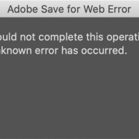 Photoshop for Mac 存储为 Web 所用格式”错误